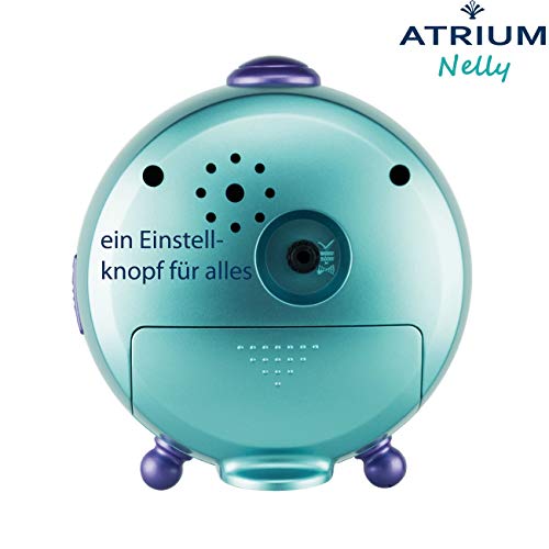 Atrium Kinderwecker Mädchen Nelly Meerjungfrau Türkis Lila Analog Quarz ohne Ticken mit Licht und Snooze A932-13