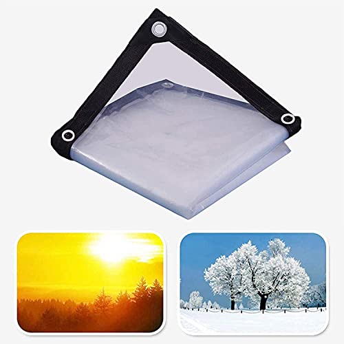 Lona transparente resistente 1x1m impermeable con ojales para lluvia 7