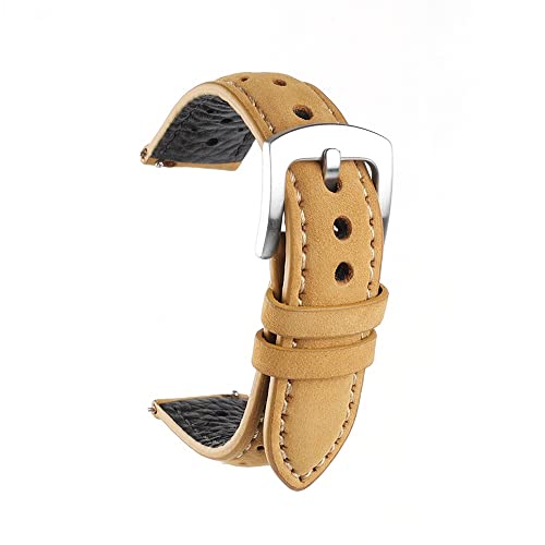 Bracelet montre vintage 18mm noir interchangeable montre homme