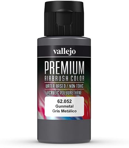 Vallejo Premium Color 60 ml Paint - Gunmetal