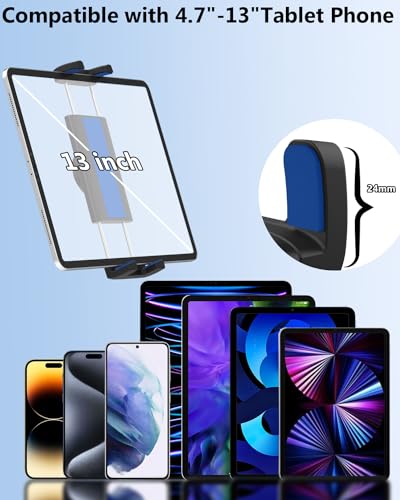 LYFICCS Suporte de tablet pescoço de ganso para motocicleta - Suporte de tablet para guidão de bicic