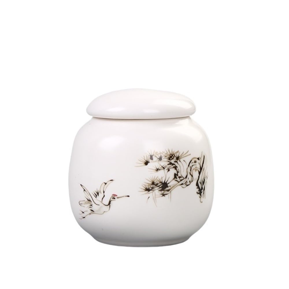 Bx9rE7tK3g Kitchen Storage Jar Ceramic Mini Tea Canister Food Storage Jar With Airtight Lid For, Coffee, Nuts, Herb, Spice, Sugar Ceramic Tea Canister(Gris)