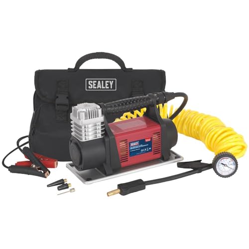Mini compresseur d'air 12V Sealey MAC06 robuste pour pneumatiques - 7