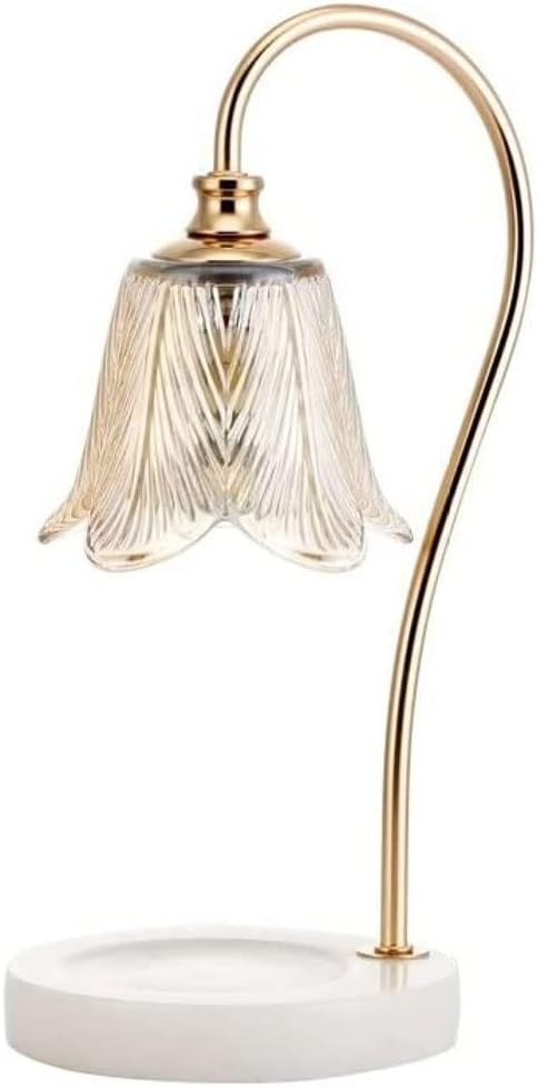 Aromatherapy Lamp Scented Candle Warmer Lamp Glass Melting Wax Lamp Light Luxury Candle Melting for Bathroom Bedroom Study Dormitory Cafe Office Adjustable Height Candle Warmer for