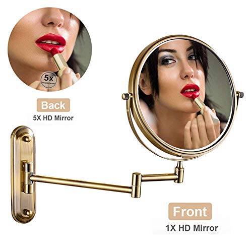 Miroir pivotant 360 degrés avec miroir grossissant 3X extensible - 3