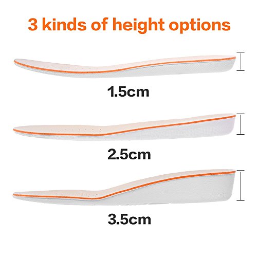 1.5cm 2.5cm 3.5cm Breathable High-Cushion Shoe Insoles for Men & Women