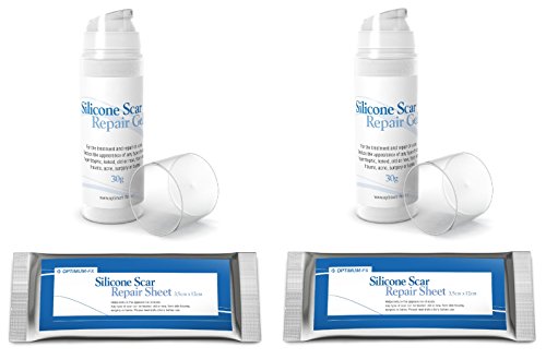 Drap Réparateur de Cicatrices à Base de Gel de Silicone 3,5 cm x 12 cm et Flacon 30 g de Gel Liquide