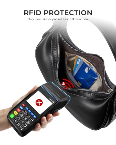 CHOLISS Shoulder Bag for Women RFID Vegan Leather Crescent Hobo Bag Clutch Underarm Purse Top-Handle Travel Handbags3