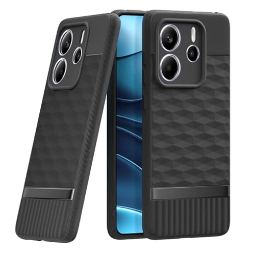 Image of Shockproof Case for Mi Redmi Note 14 5G | Full Camera Protection | TPU Flexible Back Cover for Mi Redmi Note 14 5G (Matte Black)
