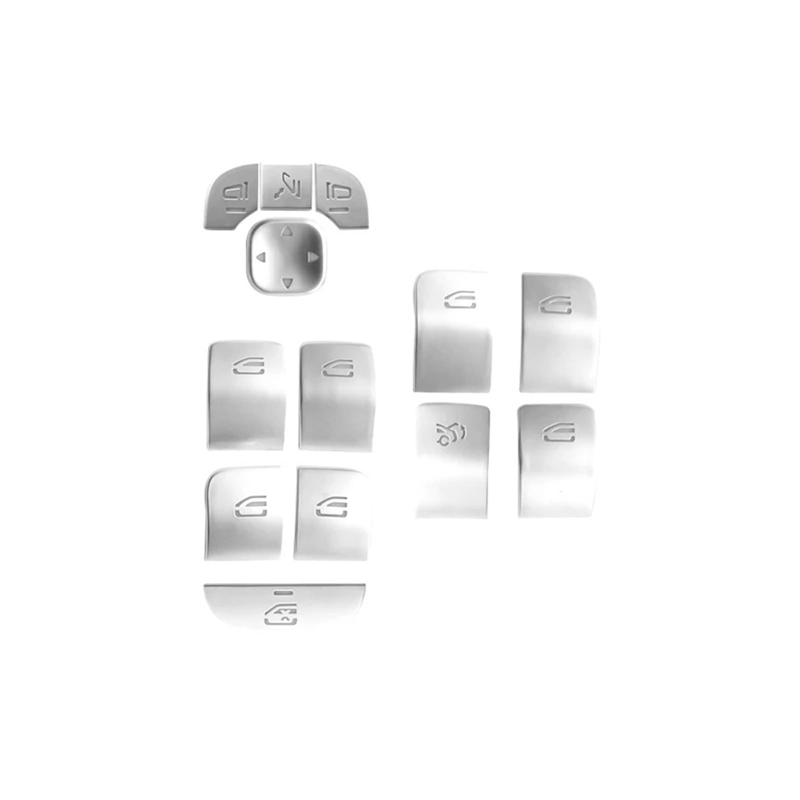 Car Interior Mouldings for Benz A B Class for GLA for GLB for CLA W177 W247 H247 X247 Car Window Glass Lift Button Cover Trim Sticker Car Trim Interior