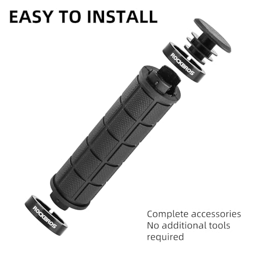 Rockbros 4Pcs(2 Pairs) Bike Handlebar Grips Double Lock On Bike Grips Comfortable Anti-Slip Bicycle Handlebar Grips For Mountain Bike Bmx Bike Scooter Beach Cruiser thumb #5