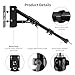 Selens Wall Mount Triangle Boom Arm 39.37inch/100cm, Ring Light Mount Support 180°Flexible Rotation for Studio Video Light, Monolight, Photography, Softbox, Reflector