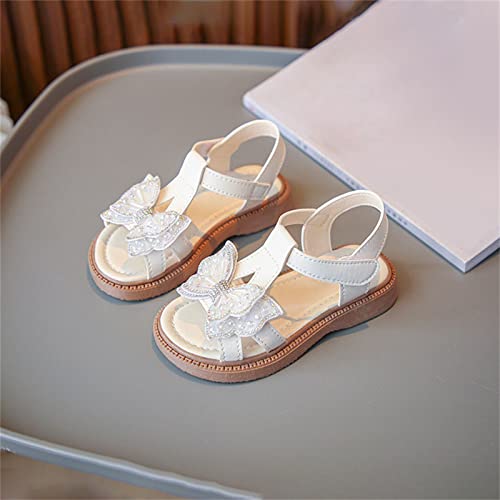 Toddler Girl's Summer 3D Rhinestone Butterfly Sandals Cute Open Toe Princess Flower Girls Party Wedding Dress Shoes4
