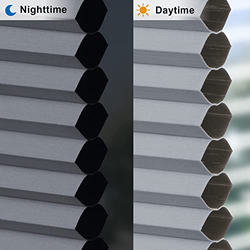 image for LazBlinds Cordless Cellular Shades, No Tools No Drill Light Filtering 