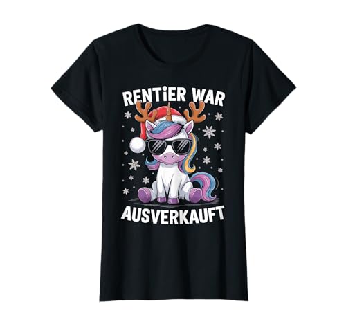 Weihnachts Shirt Damen Herren Rentier war ausverkauft Lustig T-Shirt