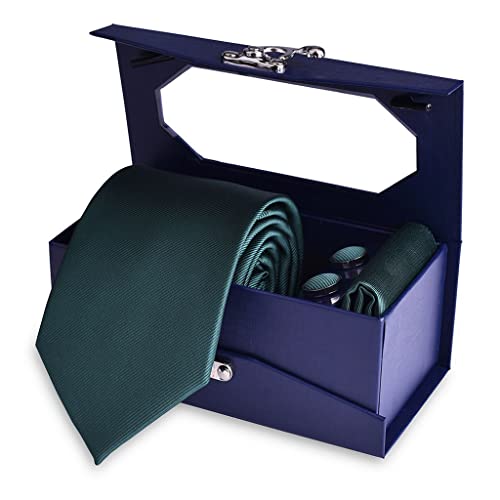 Set de corbata y pañuelo de hombre con caja