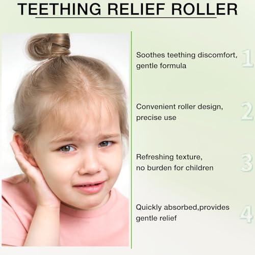 3pcs teething roller all natural for babies a thousand roses teething roller oil velaria teething relief roller