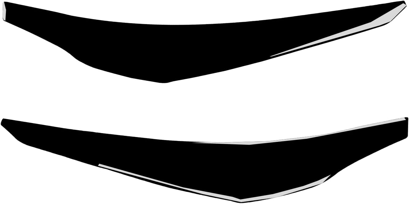 Glossy Piano Black Car Tail Light Side Decorative Strip Trim Sticker Auto Exterior Accessories Compatible with Infiniti FX35/FX45(S50) 2003 2004 2005 2006 2007 2008