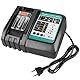 QUPERR DC18RC Ersatz-Ladegerät für Makita DC18RA DC18RD DC18SD DC18SF – Kompatibel mit Makita 14,4V–18V Lithium-Ionen-Akkus BL1830 BL1840 BL1850 BL1430 BL1815N usw.