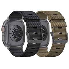 2 Pack: Black+Khaki (Black buckle)