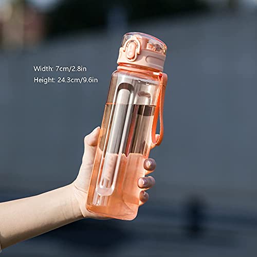 Waterfles waterfles plastic sportwaterfles met flip-up deksel sportkruik voor camping outdoor sport wandelen kantoorfles (kleur: wit) - Image 3