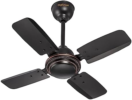 DIGISMART Uphaar 600 MM Ceiling Fan 850 RPM High Speed Air Delivery with 4 Blades, Anti-Dust Coating, 2 Years Warranty - Uphaar Brown