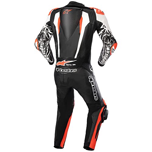 Alpinestars Absolute V2 One-Piece Leather Suit (50) (BLACK/WHITE/RED)
