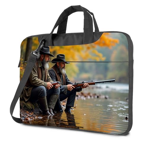 Sac à dos ordinateur 17 pouces noir avec motif artistique de cowboys