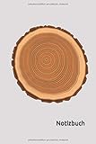  Notizbuch: Holz Notizbuch  6x9 Zoll DIN A5  100 Seiten liniert  Hölzer Notizheft  Holzmuster Tagebuch  Schreinerei Notebook