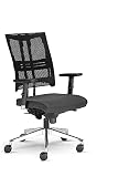 Nowy Styl Net Motion - Sedia da ufficio con braccioli 3D, senza poggiatesta