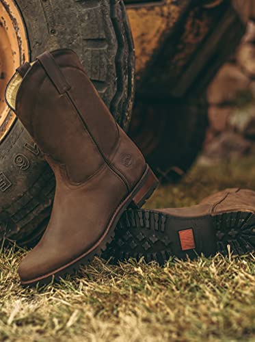 Men's Track Sole Leather Roper Boot Style 10002