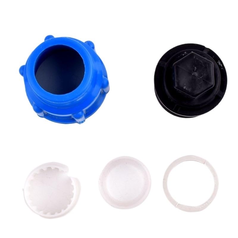 1 tubo redondo rápido de polietileno de 0.5 a 2 pulgadas, tapas de extremo de 20-63 mm, sistema de riego de jardín de granja, junta de tapón de extremo de tubo duro (azul, 40 mm)