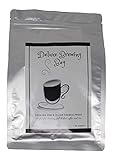 Deluxe Large Filter Bag for Brewing French Press Coffee and Hot or Iced Tea - Pack of 50 - Disposable - Drawstring for Fast Easy Clean Up