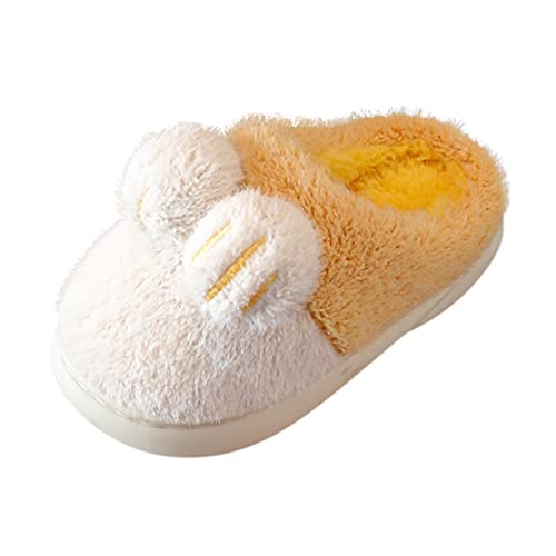 Cute Bunny Bedroom Slippers for Kids Animal 𝗖artoon Cotton Warm Slippers Girls Boys Memory 𝗙oam Warm Toddler House