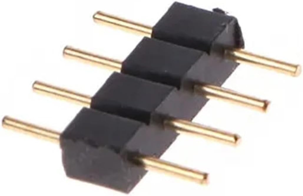 10Pcs 4 Pin RGB RGBW RGBCCT Male/Female Needle Connector Adapter for LED Strip Light Led Accessories(4Pin Male)