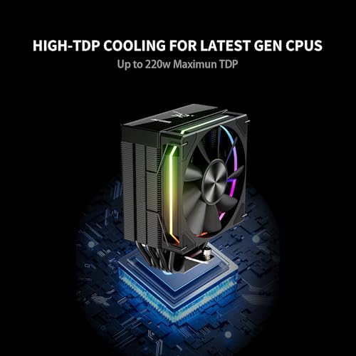 Image of Ant Esports V6 Digital CPU Air Cooler CPU Fan with LED Temperature Display & ARGB|120mm FAN| Support Intel - LGA1851 / 1700 /1200 AMD - AM5 / AM4
