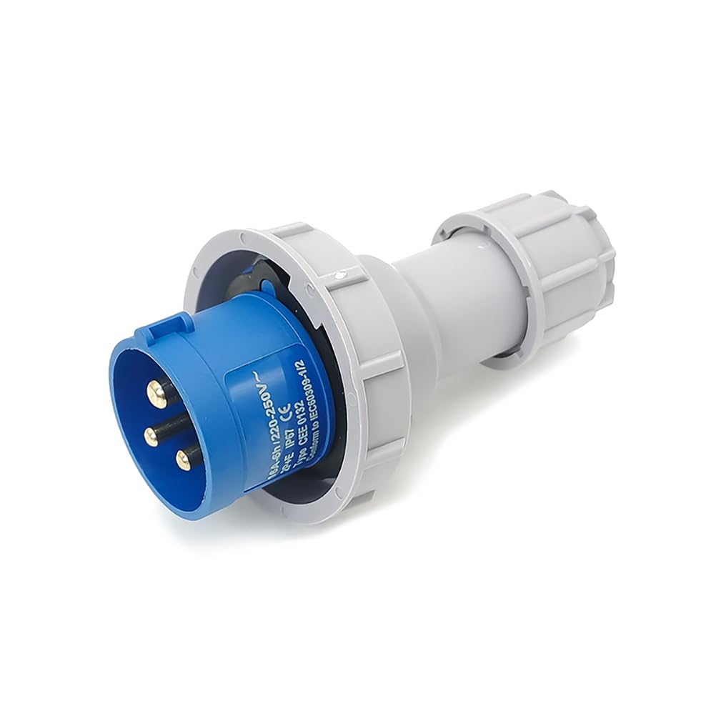 Amazon | Elecbee 工業用プラグコネクタ 3ピンコネクター 16A 220V