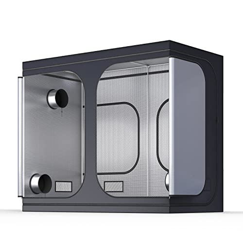 TopoGrow 120"X60"X80" Large Indoor Grow Tent Room Indoor Gardening High Reflective Mylar 10