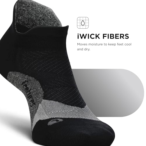 Image of Feetures Elite Light Cushion No Show Tab Sock Wave