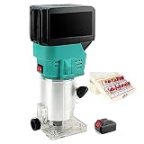 Rifilatrice elettrica per la Lavorazione del Legno, stozzatrice per Legno, Macchina per incidere del Legno, rifinitrice per Legno a Mano elettrica Batteria al Litio da 800 W Ricaricabile 14 Tipi
