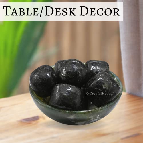 Image of Nuummite Certified Crystal Healing Tumbled Stone, Natural Polished Crystals for DIY Crafts, Manifestation, Meditation, Pooja Feng Shui and Reiki Healing (30 Grams)