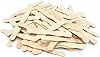 KTOJOY 100 Pcs Wooden Fan Handles 8 inch, Jumbo Craft Sticks for Wedding Programs, or Paint Mixing Crafts Home Art Projects, Classroom Art Supplies #2