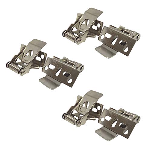 AAPLUS 6 x Montagehalterung Befestigungs Clip Schellen Montagematerial Befestigungsset Zubehör für LED Panel Deckenleuchte 30x30 30x60 60x60 120x30CM Schrauben im Lieferumfang Enthalten Cover