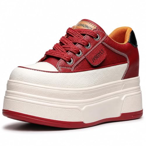 Image of Platform Sneakers for Women Chunky Casual Lace Up Comfort Shoes