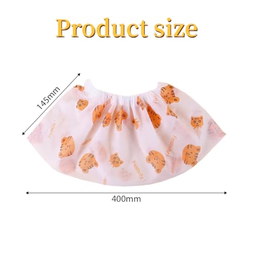50 PCS Schuhüberzieher, Schuhüberzieher Einweg Cartoon-Einmal Druck, Überschuhe mit wasserdichter Sohle, Mehrweg Überzieher extra stark, Schuhschutz Überzug rutschfest, 14.5x40 cm