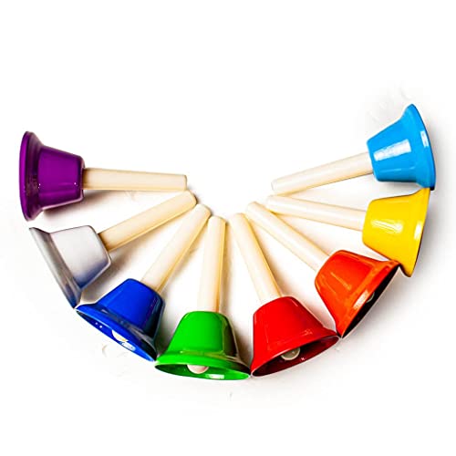 CONJUNTO DE SINOS MUSICAIS COLORIDOS.