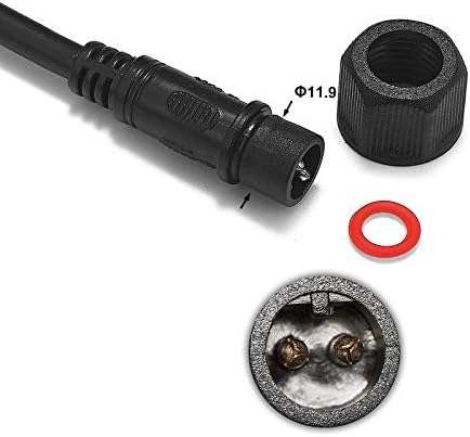 Davitu Electrical Equipments Supplies - 500pairs 2 3 4 5 Pin Waterproof Connector Power Cable 0.5mmFor 5050 LED Strip Landscape Lights RGB LED Pixel LED Wall Washer - (Color: Black, Pins: 4P)