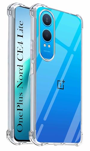 Image of Jkobi Shockproof Crystal-Clear Back Cover for OnePlus Nord CE 4 Lite (Anti Yellow Case | Drop & Camera Protection | Hard Polycarbonate)