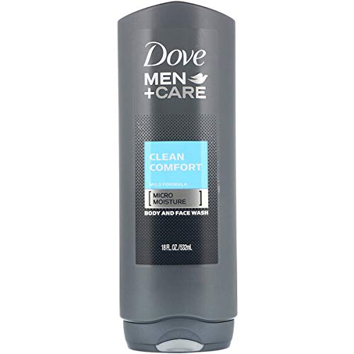 Dove Men + Care Body & Face Wash, Clean Comfort 18 oz (Pack of 3)