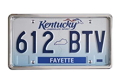 Lfparts Stainless Steel License Plate Backing Reinforce Holder/Bracket (Chrome) #TOP2